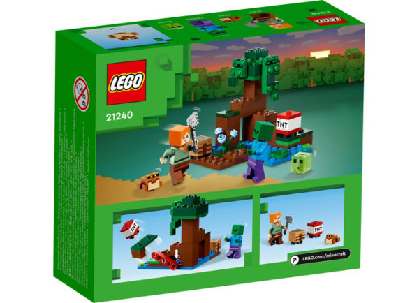 LEGO Minecraft - Aventura din mlastina 21240, 65 piese
