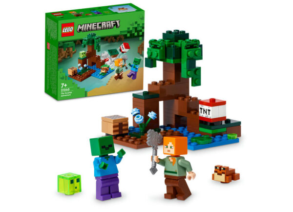 LEGO Minecraft - Aventura din mlastina 21240, 65 piese