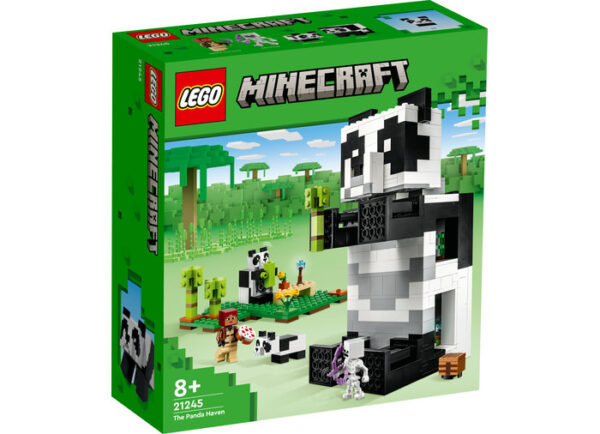 LEGO Minecraft - Adapostul ursilor panda 21245, 553 piese
