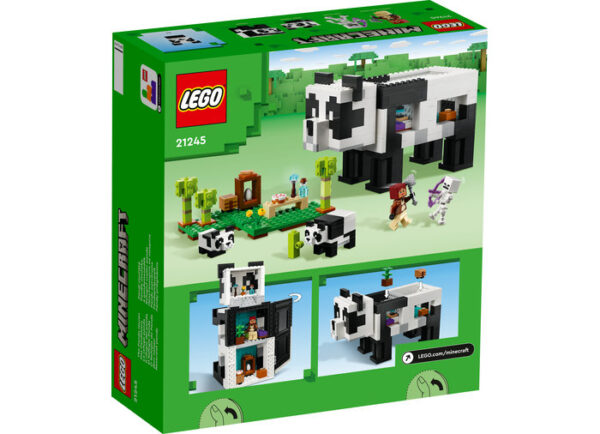 LEGO Minecraft - Adapostul ursilor panda 21245, 553 piese