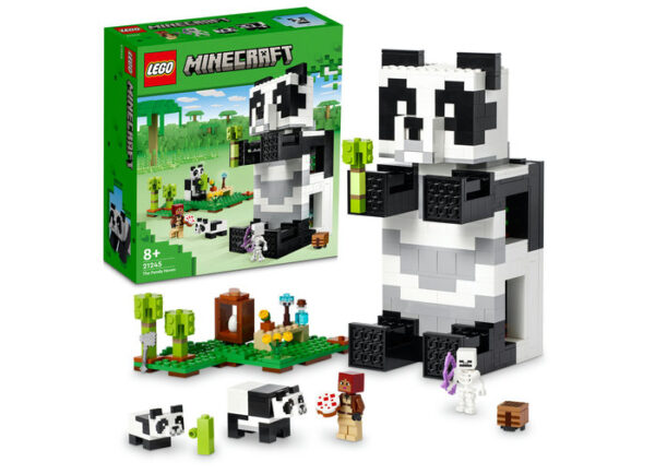 LEGO Minecraft - Adapostul ursilor panda 21245, 553 piese