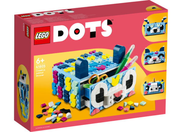 LEGO DOTS - Sertar creativ cu animale 41805, 643 piese