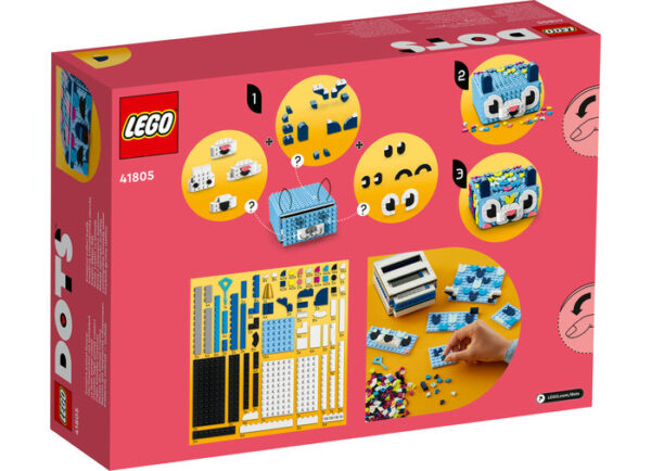 LEGO DOTS - Sertar creativ cu animale 41805, 643 piese