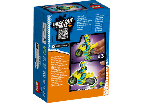 LEGO City - Motocicleta cibernetica de cascadorii 60358, 13 piese