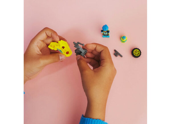 LEGO City - Motocicleta cibernetica de cascadorii 60358, 13 piese