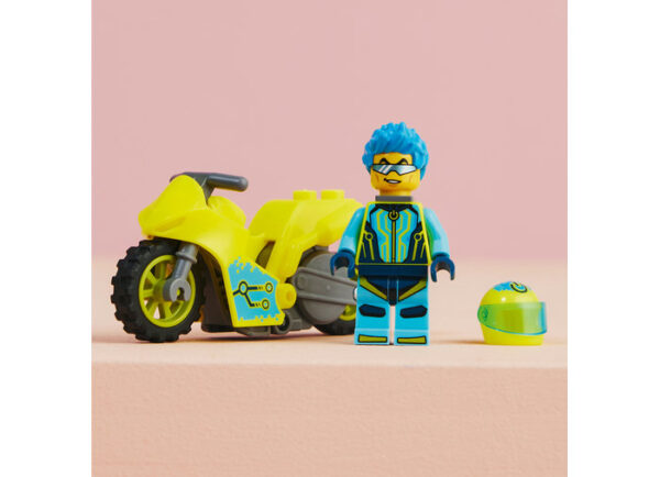 LEGO City - Motocicleta cibernetica de cascadorii 60358, 13 piese