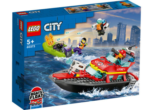 LEGO City - Barca de salvare a pompierilor 60373, 144 piese