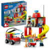 LEGO City - Statie si masina de pompieri 60375, 153 piese
