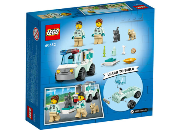 LEGO City - Ambulanta veterinara 60382, 58 piese