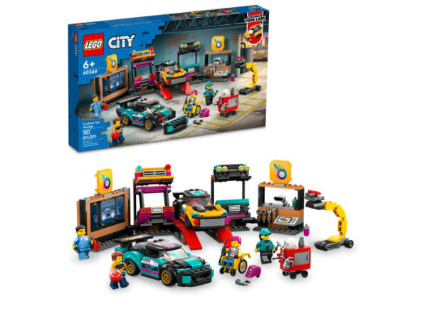 LEGO City - Service pentru personalizarea masinilor 60389, 507 piese