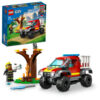 60393-lego-city LEGO City - Masina de pompieri 4x4 60393, 97 piese