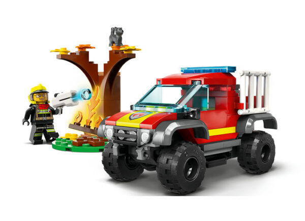 60393-lego-city-4 LEGO City - Masina de pompieri 4x4 60393, 97 piese
