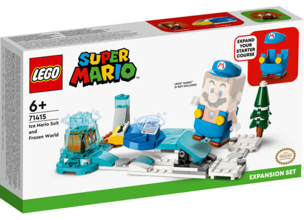 LEGO Super Mario - Set de extindere - Costum Mario Crio si Lumea Glaciara 71415, 105 piese