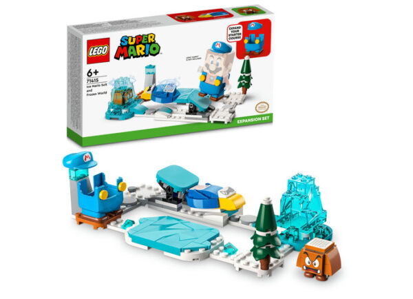 LEGO Super Mario - Set de extindere - Costum Mario Crio si Lumea Glaciara 71415, 105 piese