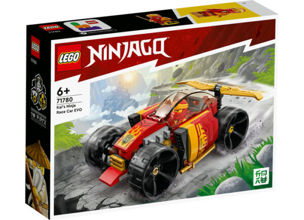 LEGO Ninjago - Ma?ina de curse EVO ninja a lui Kai 71780, 94 piese