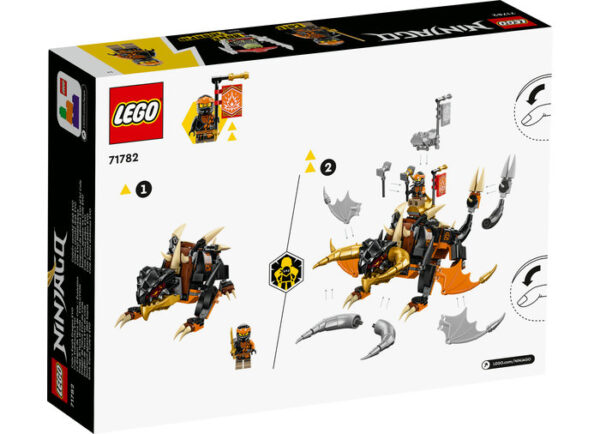 LEGO Ninjago - Dragonul de pamant EVO al lui Cole 71782, 285 piese