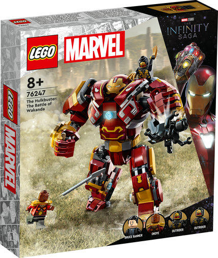 LEGO Marvel Super Heroes - Hulkbuster: Batalia din Wakanda 76247, 385 piese