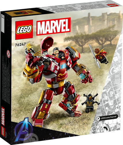 LEGO Marvel Super Heroes - Hulkbuster: Batalia din Wakanda 76247, 385 piese