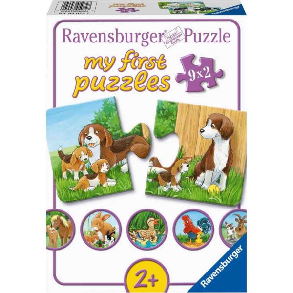 Puzzle Familii De Animale, 9X2 Piese - RVSPC05072