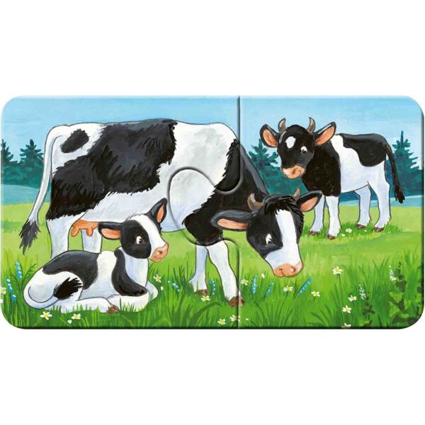 Puzzle Familii De Animale, 9X2 Piese - RVSPC05072