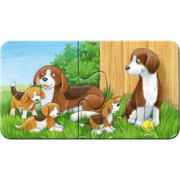 Puzzle Familii De Animale, 9X2 Piese - RVSPC05072