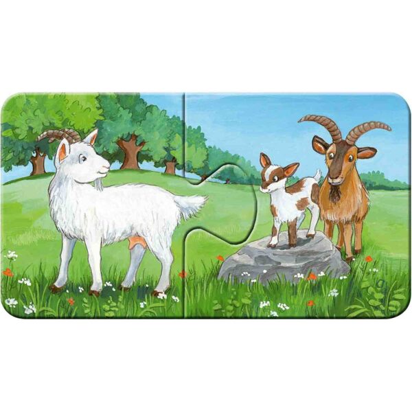 Puzzle Familii De Animale, 9X2 Piese - RVSPC05072