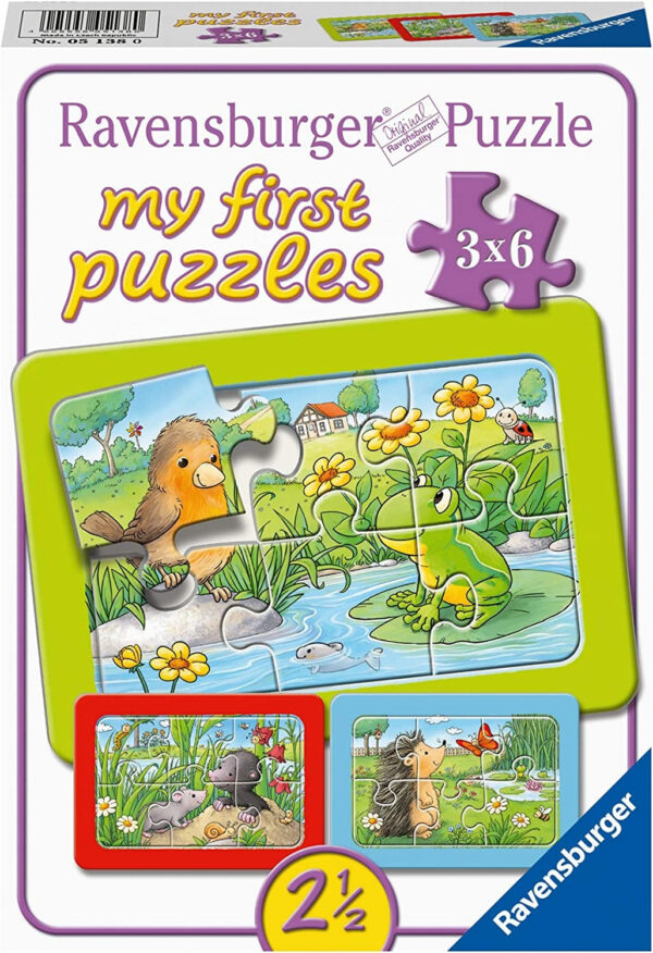 Puzzle Animale In Gradina, 3X6 Piese - RVSPC05138