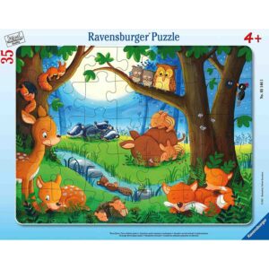 Puzzle Tip Rama Animalute Somnoroase, 35 Piese - RVSPC05146