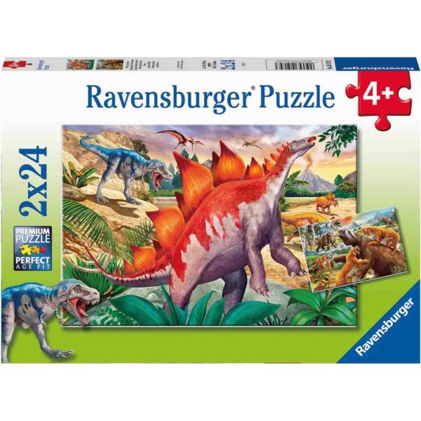 Puzzle Animale In Salbaticie, 2X24 Piese - RVSPC05179