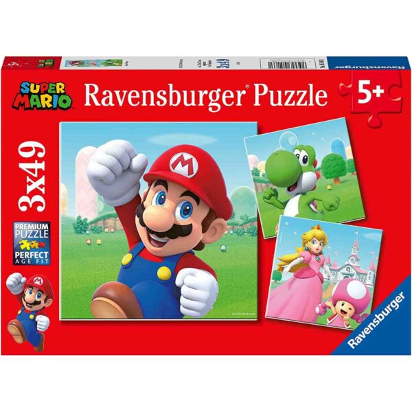 Puzzle Super Mario, 3X49 Piese - RVSPC05186