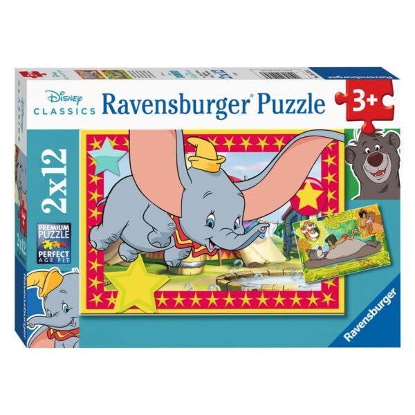 Puzzle Disney Animale, 2X12 Piese - RVSPC05575