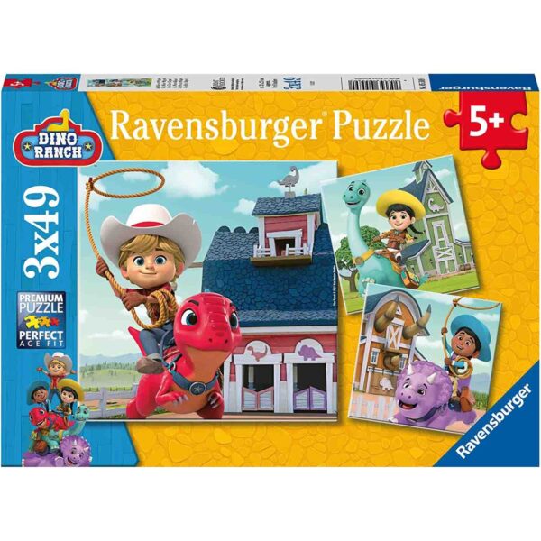 Puzzle Dino Ranch, 3X49 Piese - RVSPC05589