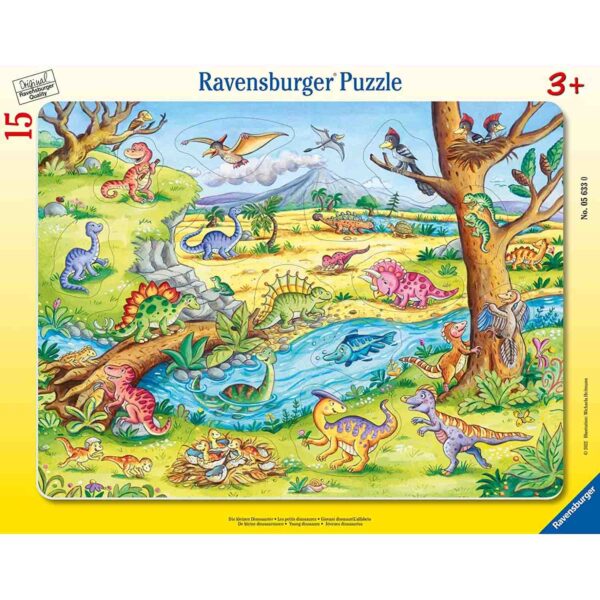 Puzzle Tip Rama Dinozauri, 15 Piese - RVSPC05633