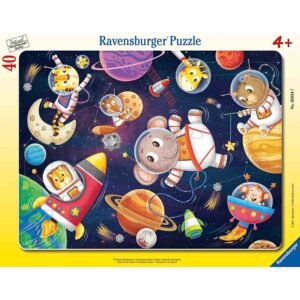 Puzzle Tip Rama Animalute In Spatiu, 40 Piese - RVSPC05634