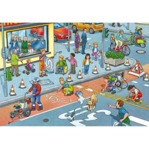Puzzle Constructia Strazii, 2X12 Piese - RVSPC05635