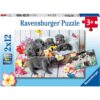 Puzzle Catelusi, 2X12 Piese - RVSPC05636