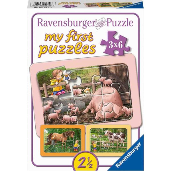 Puzzle Animale De La Ferma, 3X6 Piese - RVSPC05679