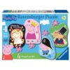 Puzzle Set 4 Buc Peppa Pig, 4/6/8/10 Piese - RVSPC06981