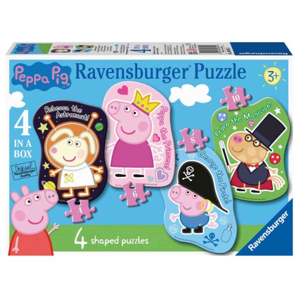 Puzzle Set 4 Buc Peppa Pig, 4/6/8/10 Piese - RVSPC06981