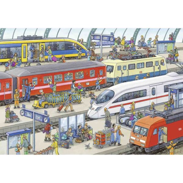 Puzzle Statie De Tren, 2X24 Piese - RVSPC09191