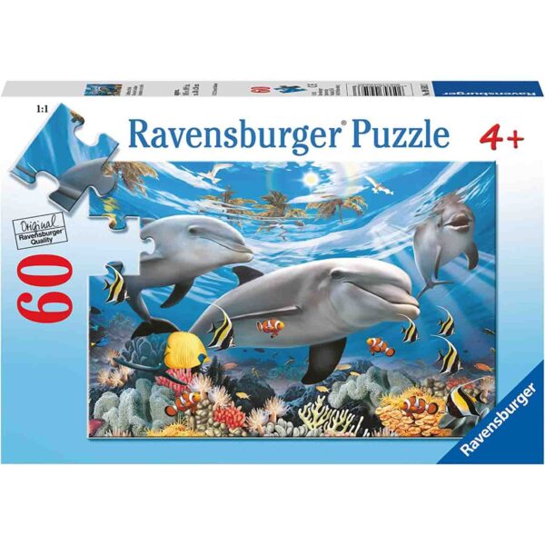 Puzzle Delfini Zambitori, 60 Piese - RVSPC09593