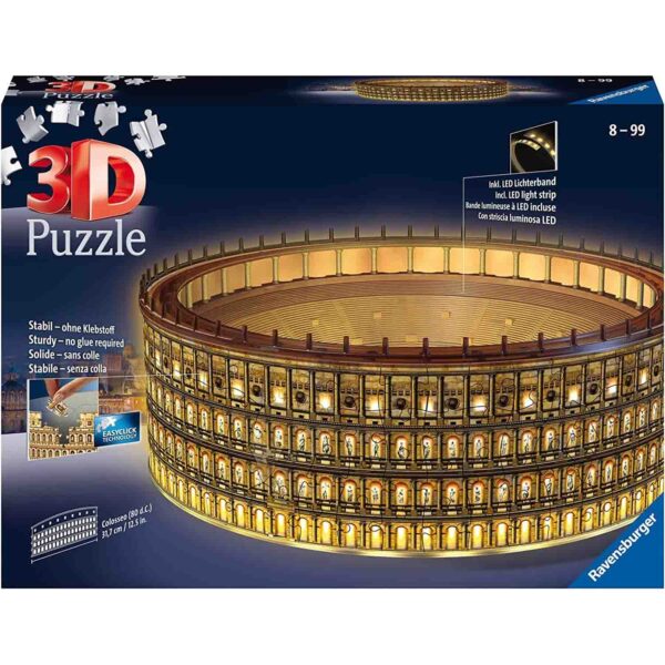 Puzzle 3D Led Colosseum, 216 Piese - RVS3D11148