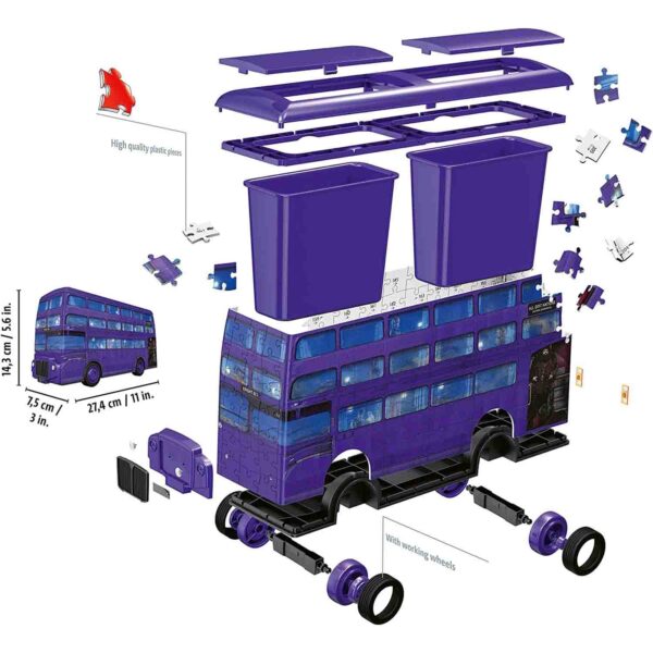 Puzzle 3D Harry Potter Autobuz, 216 Piese - RVS3D11158