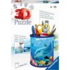 Puzzle 3D Delfin Suport Pixuri, 54 Piese - RVS3D11176