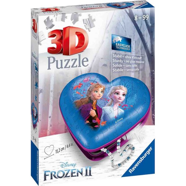 Puzzle 3D Cutie Inima Frozen, 54 Piese - RVS3D11236