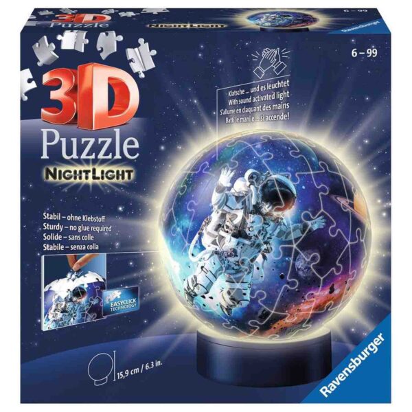 Puzzle 3D Luminos Astronaut, 72 Piese - RVS3D11264