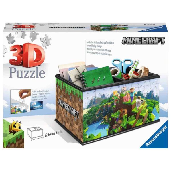 Puzzle 3D Cutie Depozitare Minecraft, 216 Piese - RVS3D11286