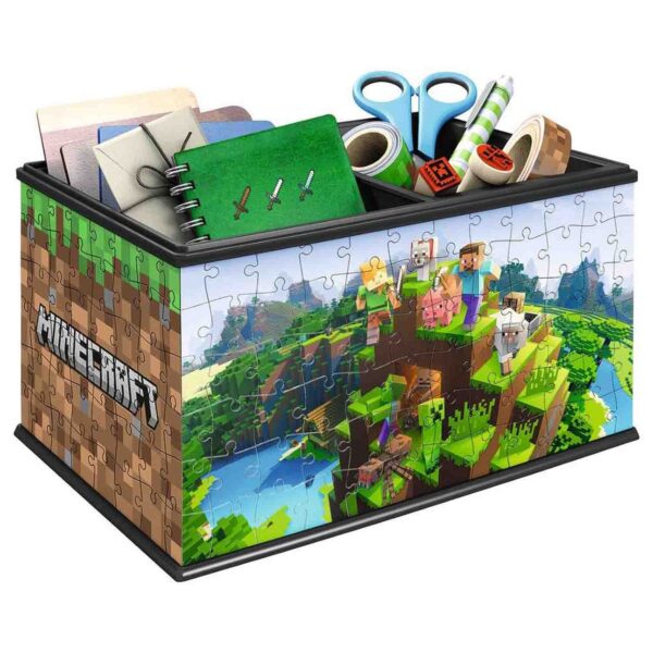 Puzzle 3D Cutie Depozitare Minecraft, 216 Piese - RVS3D11286