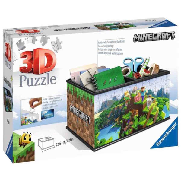 Puzzle 3D Cutie Depozitare Minecraft, 216 Piese - RVS3D11286