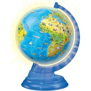 Puzzle 3D Luminos Glob Pamantesc, 180 Piese - RVS3D11288